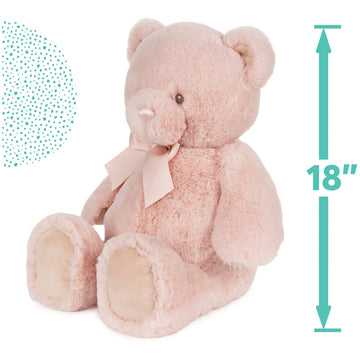 GUND My First Friend Teddy Bear, 18 Inch, Pink, Ultra Soft Fabric Plush Toy for Babies and Newborns