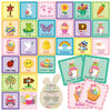 Containlol 48 Pcs Easter Memory Matching Cards Religious Matching Game Bunny Rabbit Egg Educational Games For Holy Week Spring C