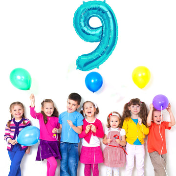 Gifloon Number 9 Balloon, Large Number Balloons 40 Inch, 9Th Birthday Party Decorations Supplies 9 Year Old Birthday Sign Decor