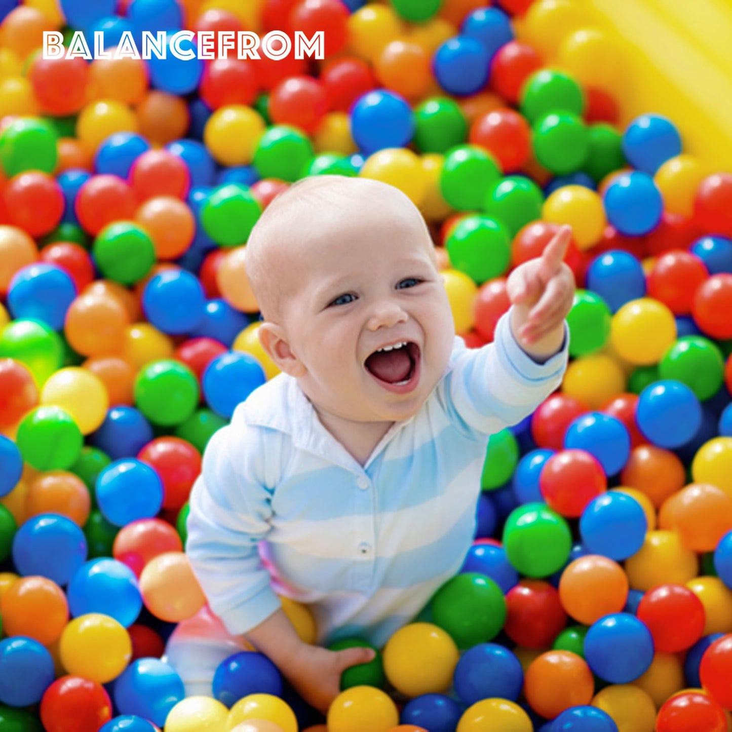 Balancefrom Ball Pit Balls, 800 Count Toy Plastic Play Balls For Kids, Rainbow