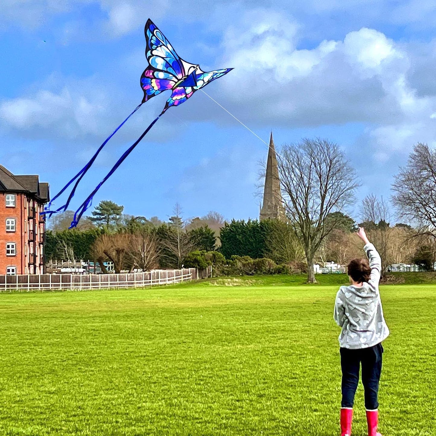 Simxkai 2 Pack Kites - Butterfly Kites For Kids & Adults, Easy To Fly For Beginners