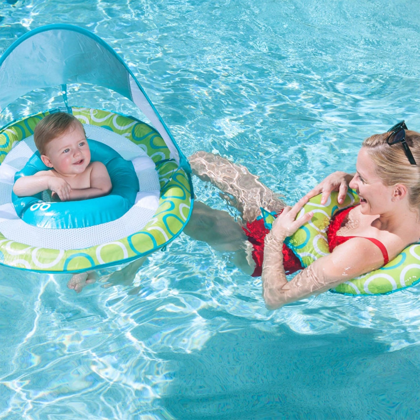 Swimways Baby Spring Float Mommy And Me With Canopy