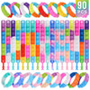 90 Pcs Kids Party Favors Pop Fidget Toys Bulk Its Fidget Bracelet It Birthday Party Favors For Kids Goodie Bags Stuffers Classroom Prizes Bubble Poppers Toddlers Toy For Students Girls Boys Cheap