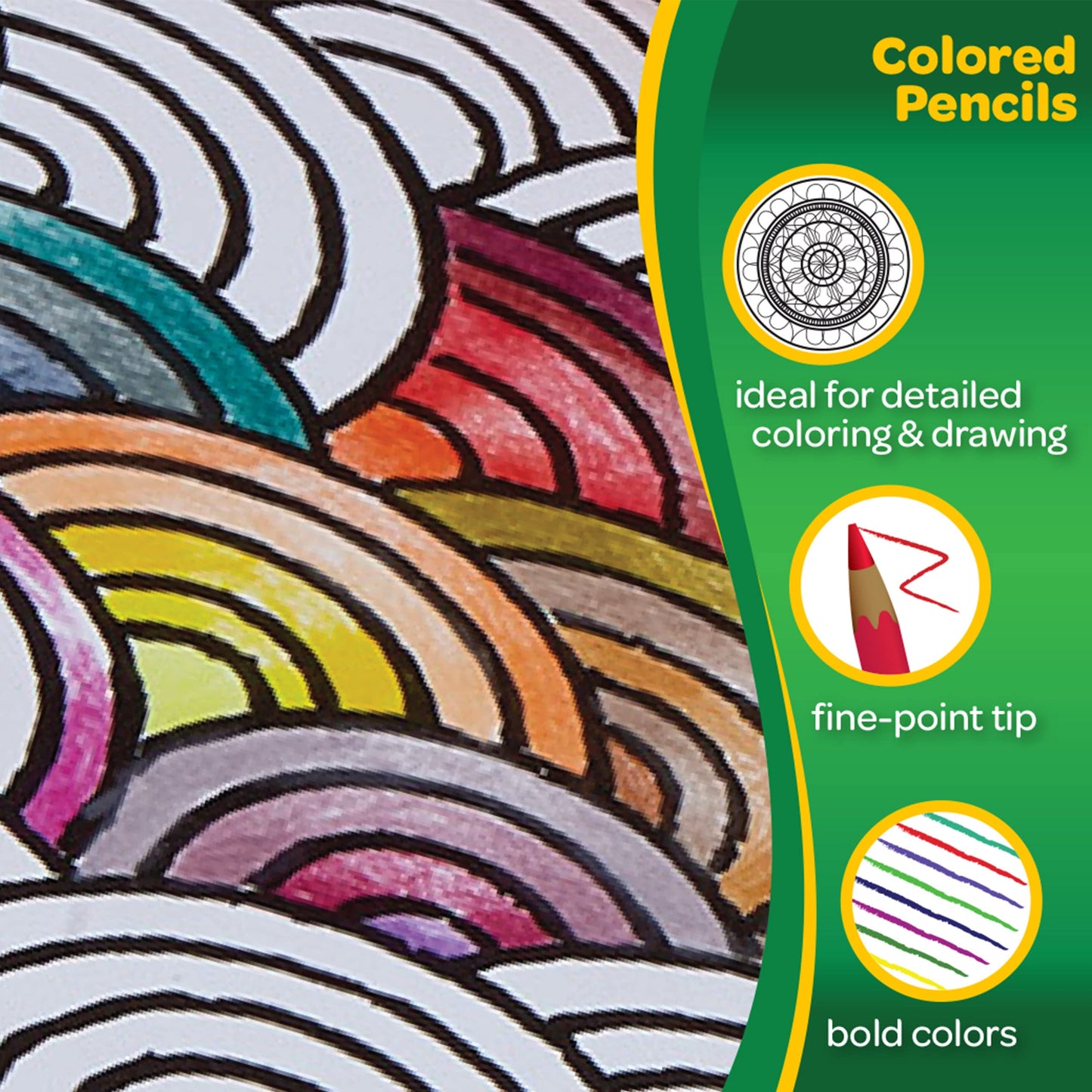 Crayola Colouring Pencils - Assorted Colours (Pack Of 24) | A Must-Have For All Kids Arts & Crafts Sets | Ideal For Kids Aged 3+