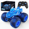 AUUGUU Remote Control Car, 2.4GHz Monster Trucks Toys with Light Spray, Brithday Gift for Kids 3 4 5 6 7 8, All Terrain RC Cars,