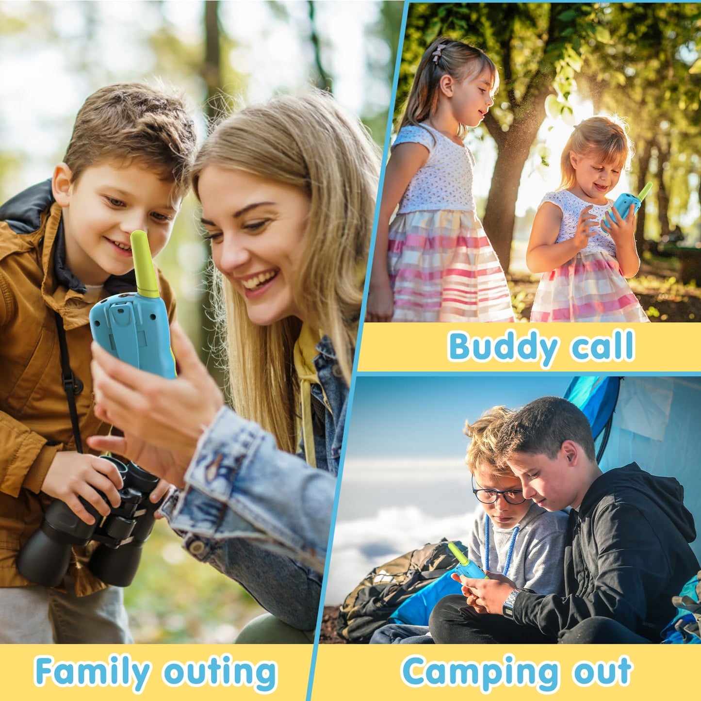 Selieve Toys For 3-12 Year Old Boys Girls, Easter Basket Stuffers, Walkie Talkies For Kids 22 Channels 2 Way Radio Toy With Back