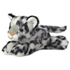 Aurora Adorable Mini Flopsie Snow Leopard Stuffed Animal - Playful Ease - Timeless Companions - Gray 8 Inches