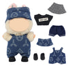 2 Packs Clothes Set for 17cm Dolls Shoes & Hat & Overalls Set for 17cm Accessories Suit Outfits Cute Clothes for Dress up 6.7 Doll