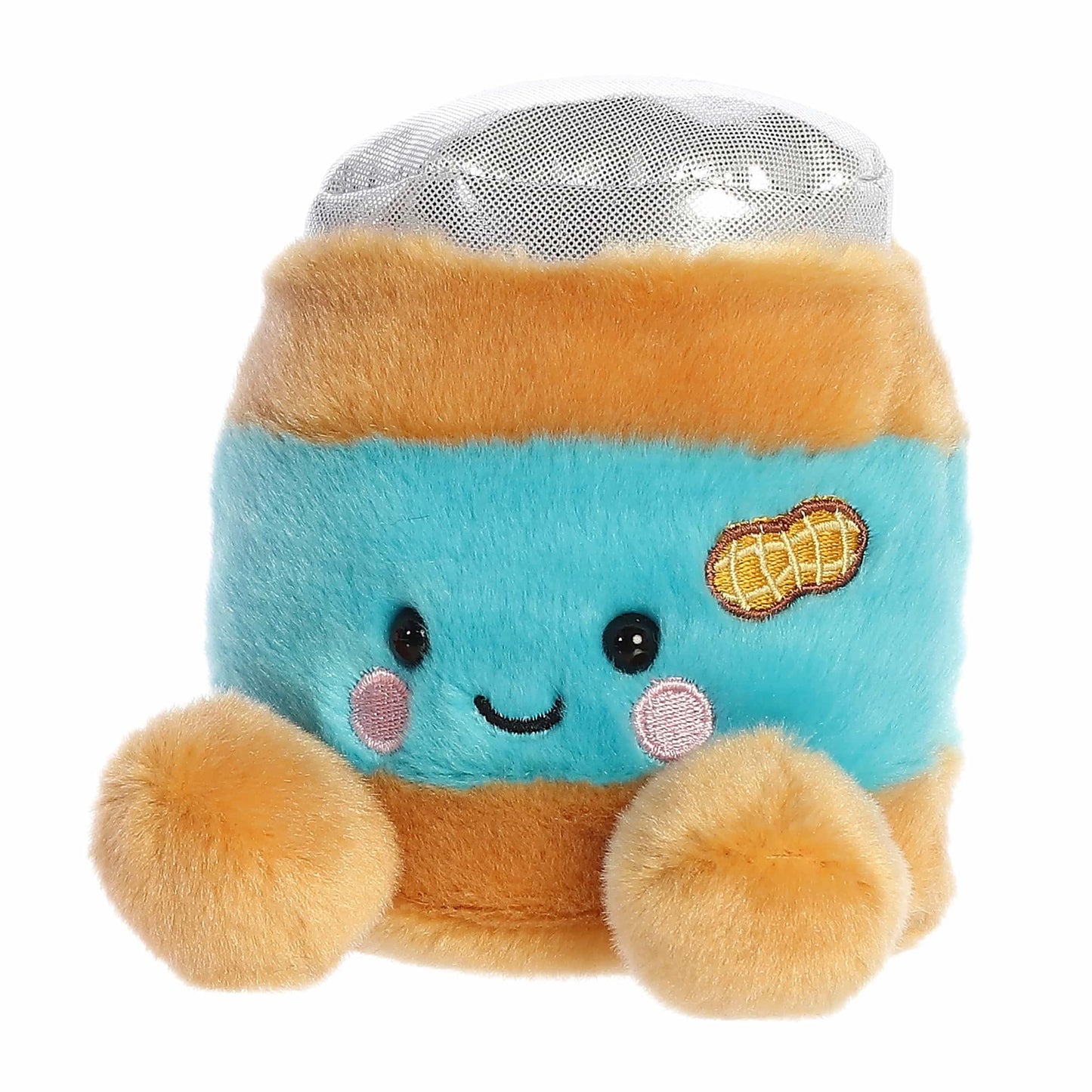 Aurora® Palm Pals™ Petey Peanut Butter™ Stuffed Animal, Brown, 4.5 Inches, Small, Polyester, Ideal for Kids & Collectors