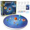 Gptoys 3 In 1 Build And Paint Solar System For Kids, Arts And Crafts Science Kits For Kids Age 4-6-8-12, Glow In The Dark Movable 3D Planets In Orbits, Cool 12' Stem Toys With Galaxy Star Stickers