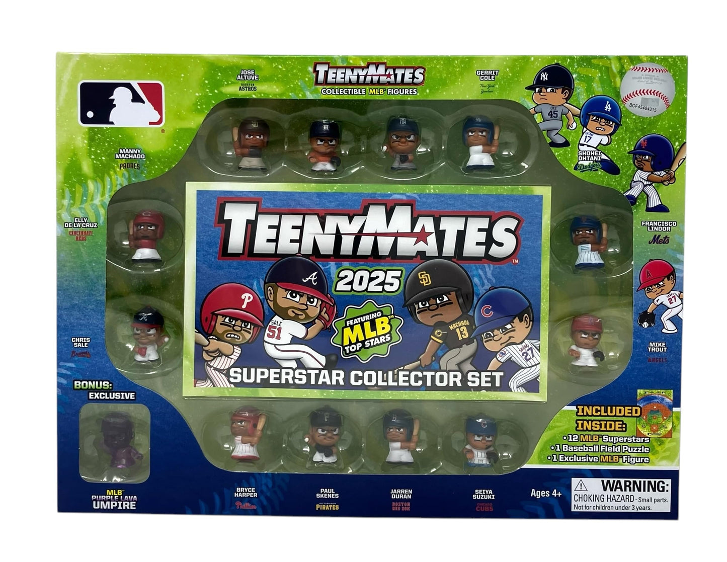 Teenymates Party Animal Figures, Team Colors, One Size MLB 2025 Box Set