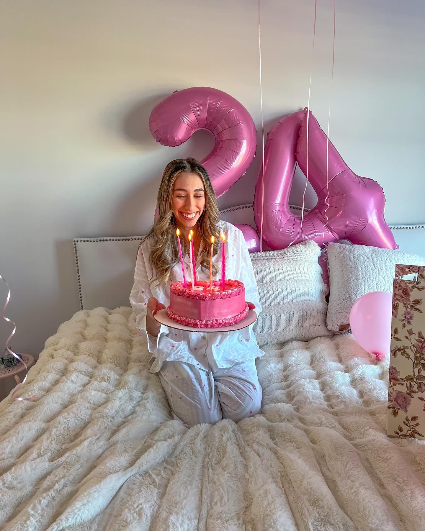 Pink 8 Balloon, Number Balloons 40 Inch, 8Th Birthday Decorations For Girls, Birthday Balloons, Pink Party Supplies, Number 8 Ba