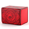 Deck Box for MTG Cards Trading Commander Deck Case Holds 120+ Sleeved Cards PU Leather Magnetic Collectible Card Storage Box Fits for TCG Magic Card (Red)