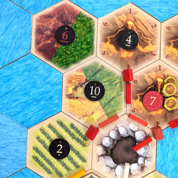 Tabletop Monthly Split Resource Multi Hex Replacement Pieces compatible with Catan's Settlers of Catan, Seafarers and Catan Expa