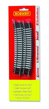 Hornby R606 2nd Radius Curve Track Pieces x 4 HO & OO Scale Model Train Track Blister Pack HT8301