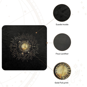 Crafterian Tarot Cloth And Bag Set Gold Foil (Gold Foil)