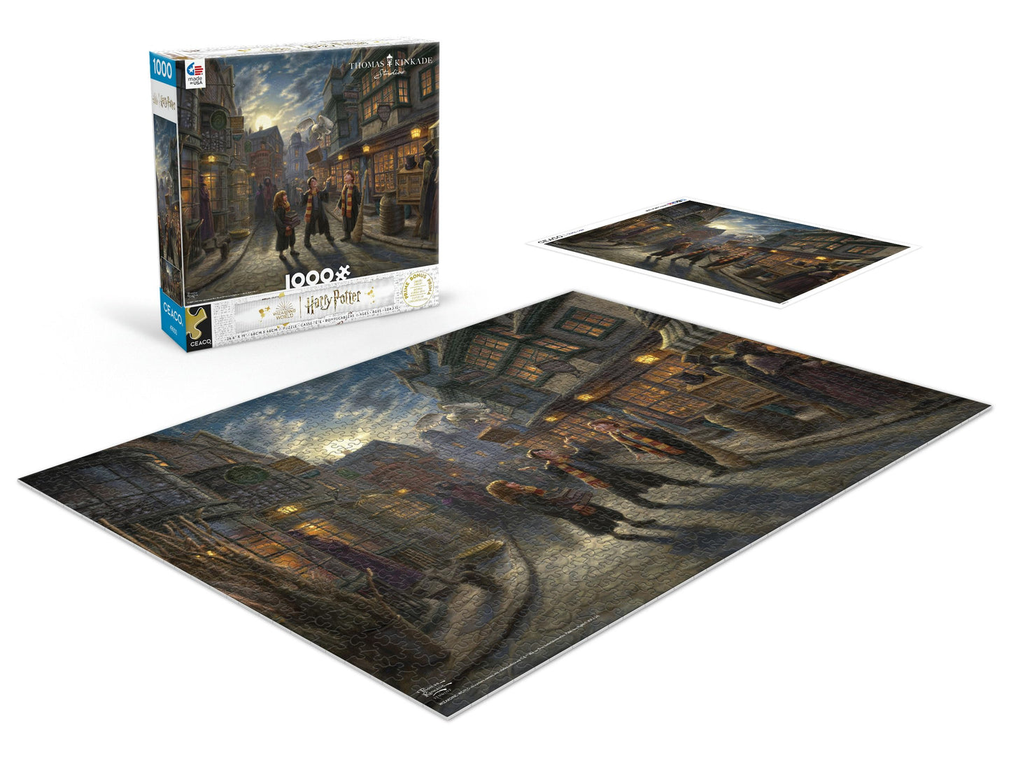 Ceaco - Thomas Kinkade - Harry Potter - Wizarding World - Diagon Alley - 1000 Piece Jigsaw Puzzle
