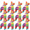 Kathfly 12 Pcs Mini Donkey Piatas Small Mexican Piata Cactus Fiesta Decorations Mexican Party Decorations Cinco De Mayo for Fies