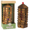 Project Genius 3D Wood Puzzle - Chinese Pagoda Mechanical Maze Brainteaser for Kids 8+, Teens & Adults - Model TG311, Multi Color