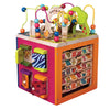 B. - Wooden Activity Cube - Activity Center with Alphabet - Educational Toys - Wooden Toys for Toddlers, Kids - 1 Year + - Zany