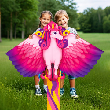 YongnKids Unicorn Kite for Kids Age 4-8 8-12, Large Kites for Adults Easy to Fly with 328ft Kite String,Perfect Beginner Kites f