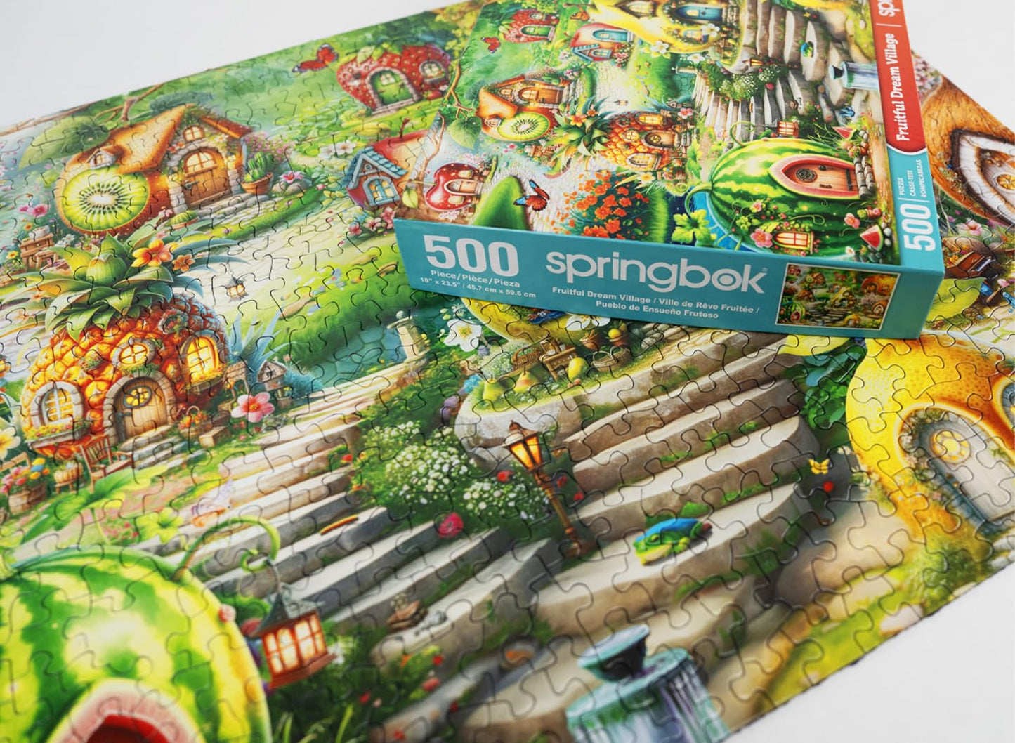 Springbok Fruitful Dream Village 500 Piece Jigsaw Puzzle For Adults
