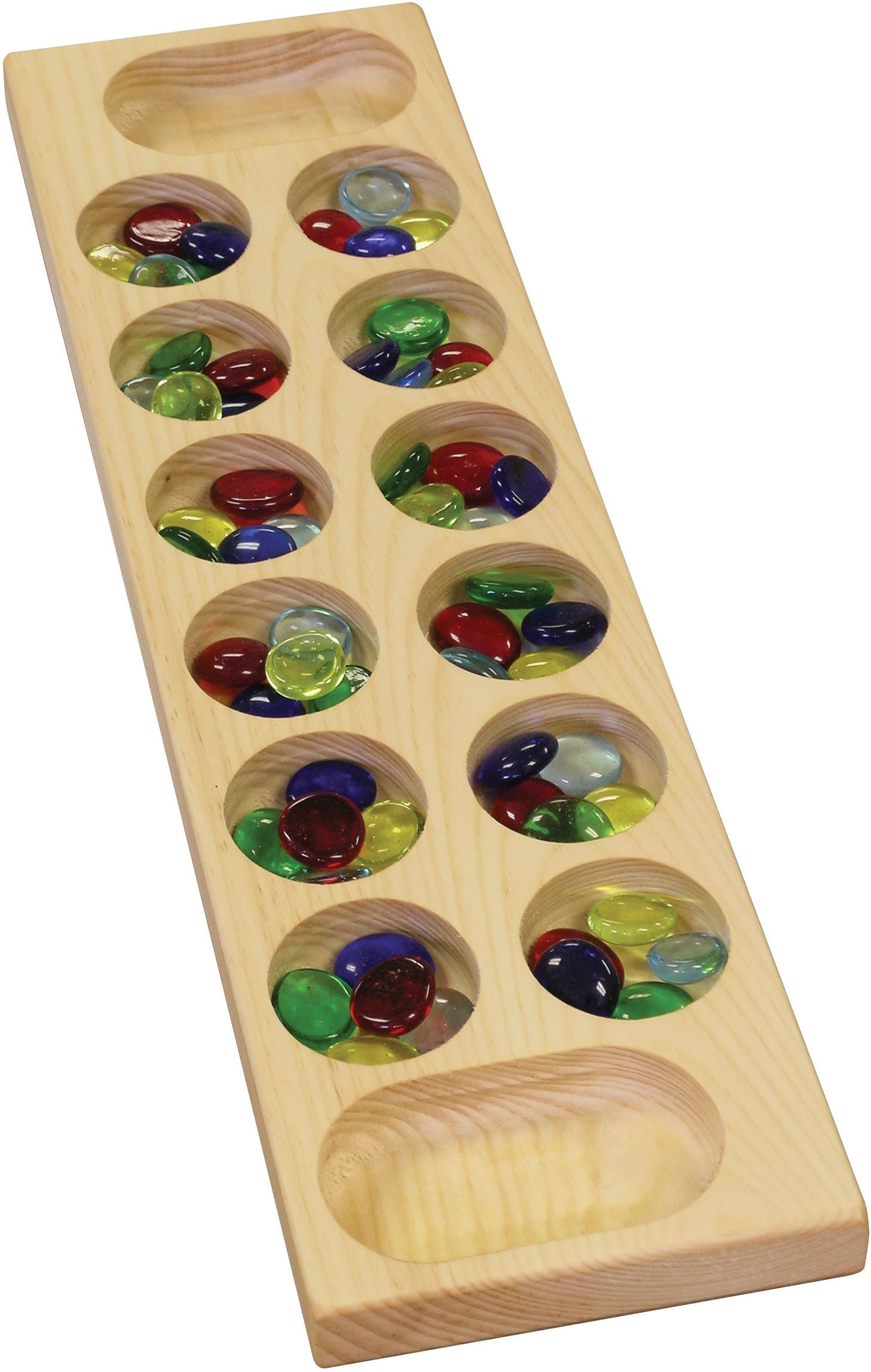 Maple Landmark Mancala Game - Made in USA, Glass Material, Classic Board Game