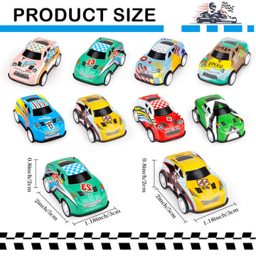 Adecortalk 36Pcs Mini Pull Back Cars For Kids Toddlers 3-5 4-8 Years Old, Racing Cars Party Favors Bulk Vehicles Set, Classroom