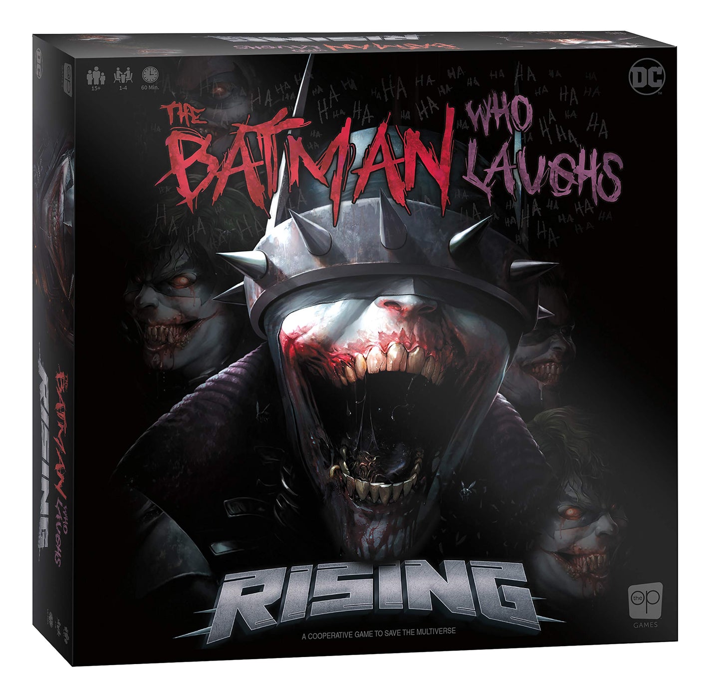 The Batman Who Laughs Rising | Cooperative Board Game | Featuring Dc Comics Heroes And Villains - Wonder Woman, Green Lantern, Hawkgirl, Batman, Harley Quinn, The Flash, Cyborg | Licensed Batman Game
