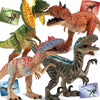 Zippytots 4 Pcs Big Dinosaur Toys For Kids 3-5 Realistic Dinosaur Figures With Learning Cards & Movable Parts- Jumbo Dino Toys F