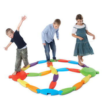 Gonge River Landscape - 25-Piece Set For Balance Training, Motor Skills, And Creative Play - Educational Tools For Children'S Development And Fun Group Activities - Vibrant