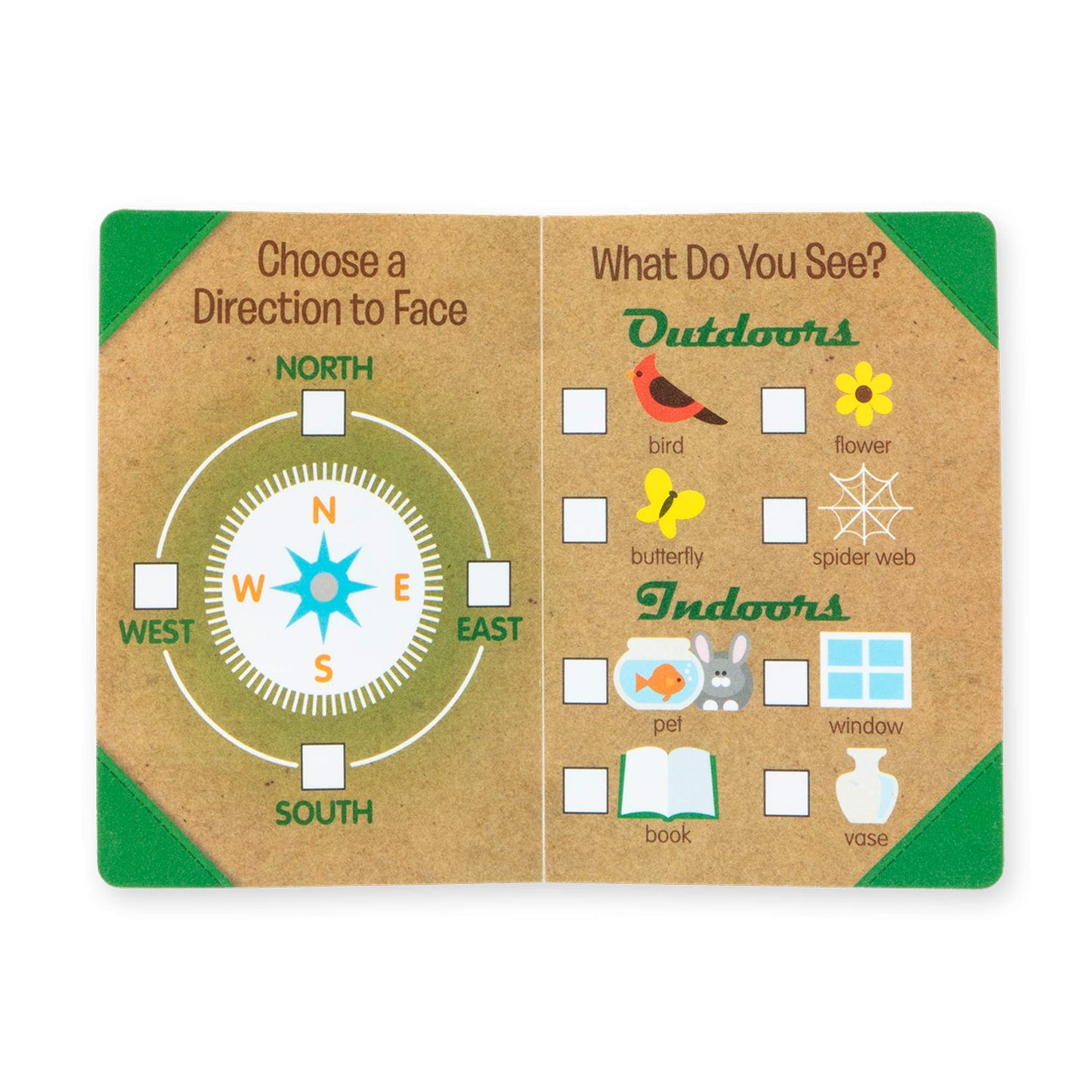 Melissa & Doug Let'S Explore Binoculars & Compass Toy Play Set | Kids Outdoor Activity Set | Toy Binoculars | Camping Play Sets For Kids | Kids Binoculars | Gifts Boys & Girls Ages 3+