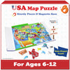 Butterfly Edufields United States Puzzle Toys For Boys 6 8 10, Magnetic Puzzle Book Gifts For 6 Year Old Boys, Puzzles For Kids Ages 6-8, Toys For Girls 6-8, Geography Games, Educational Kit For Kids