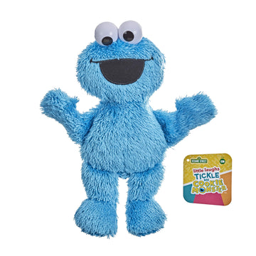 Sesame Street Tickle Me Cookie Monster Plush Toy, 10-Inch, Blue, Talking & Laughing, Ideal for Toddlers 12 Months & Up, Model F1654
