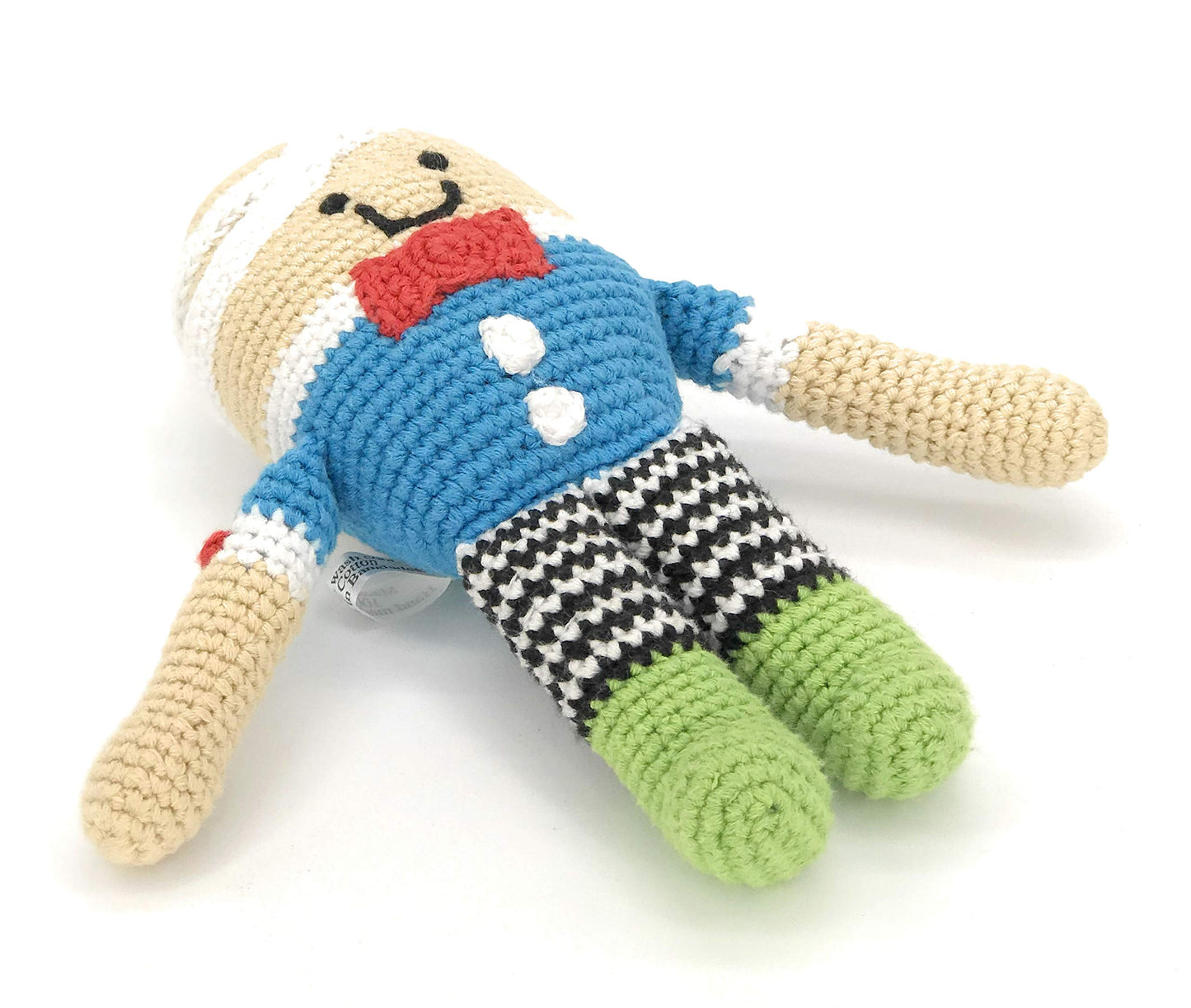 Pebble | Handmade Humpty Dumpty | Crochet | Fair Trade | Pretend | Imaginative Play | Rattle | Machine Washable