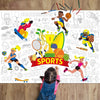 Sports Games Coloring Poster For Kids Olympic International Sports Coloring Poster Giant Football All-Star Games Coloring Tablec