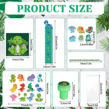 Perkoop 24 Pack Dinosaur Party Favors Dinosaur Birthday Party Supplies Dinosaur Goodie Bags For Boys Girls Birthday With Noteboo