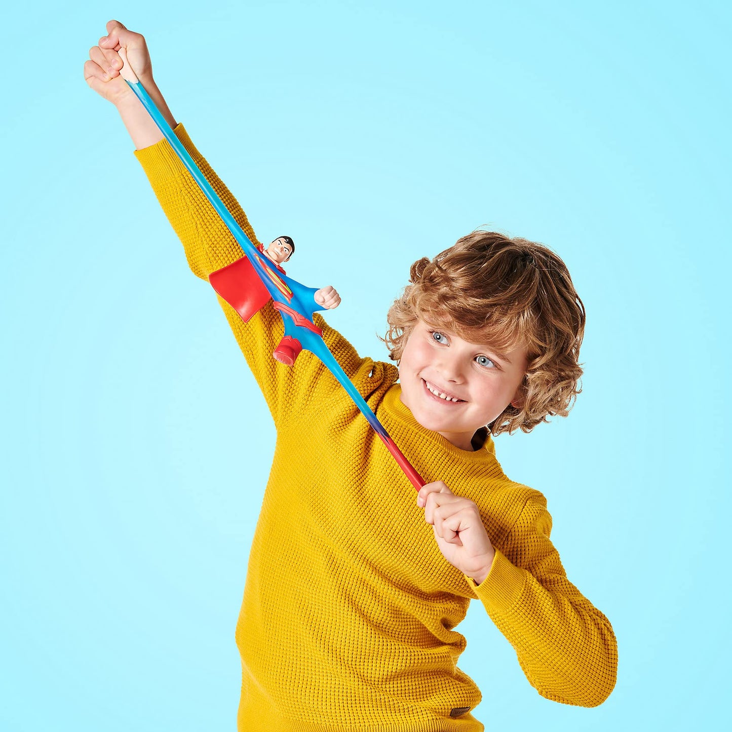 Heroes of Goo Jit Zu DC Superman Hero Set - Soft, Sliey, Elastic Heroes 41233 Red/Blue