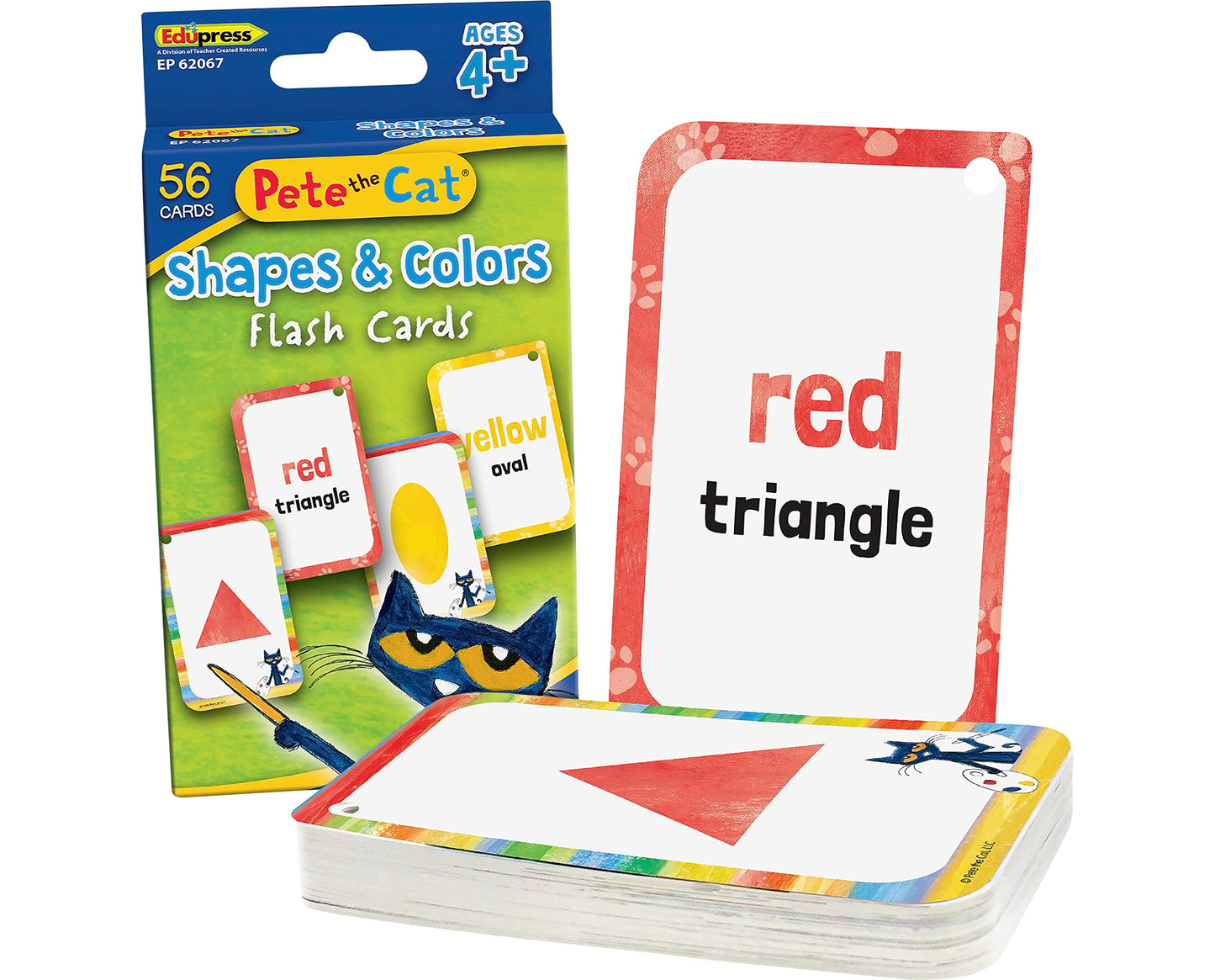 Teacher Created Resources Pete The Cat Shapes & Colors Flash Cards (Ep62067), Ors Flash Cards