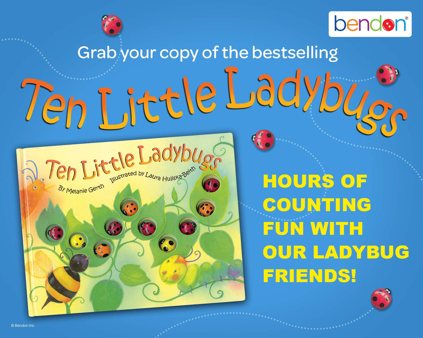 Bendon Piggy Toes Press Storybook (Ten Little Ladybugs)