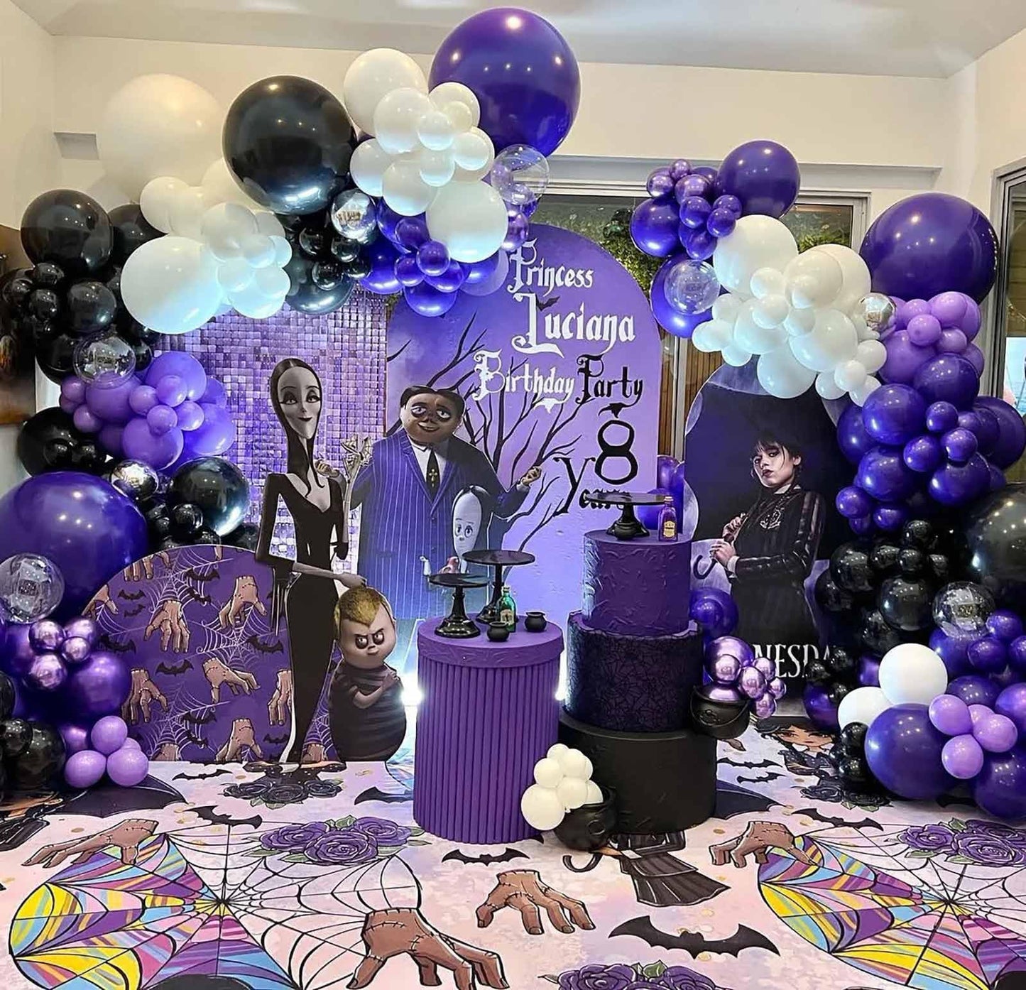 Kalor 22 Inch Purple Mylar Balloons, 10 Pcs Large 4D Giant Round Foil Balloon Big Mirror Metallic Balloons For Birthday Party Baby Shower Gender Reveal Supplies