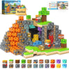 100PCS Magnetic Blocks Building Toys, Gem Cave Adventure Building Craft, Learning Sensory Toys for Boys Girls Age 3-12, Game Gif
