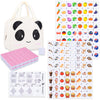 Drizzle 129 Tiles Seaside Escape Blocks Game 30Mm - Instruction Manual Panda Bag - Dog & Food & National Flag & Vegetables Patte
