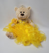 KINNEX COLLECTIONS SINCE 1997 20'' Quince Anos Quinceanera Last Doll Teddy Bear with Dress (Centerpiece) ~ ARC16832-11R (Yellow)