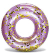 CoTa Global Inflatable Ring Pool Float - Stylish Confetti Pool Float enhanced UV Resistant Swim Tube Floats for mature-themeds and Kids Heavy Duty Inflatable Pool Rings for Beach Lake 36 Inch - Purple Gold