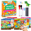 Hoqeewipe Search And Find Books For Kids, Reusable Art And Craft Supplies For Toddlers - Preschool Learning Activity, Gifts For