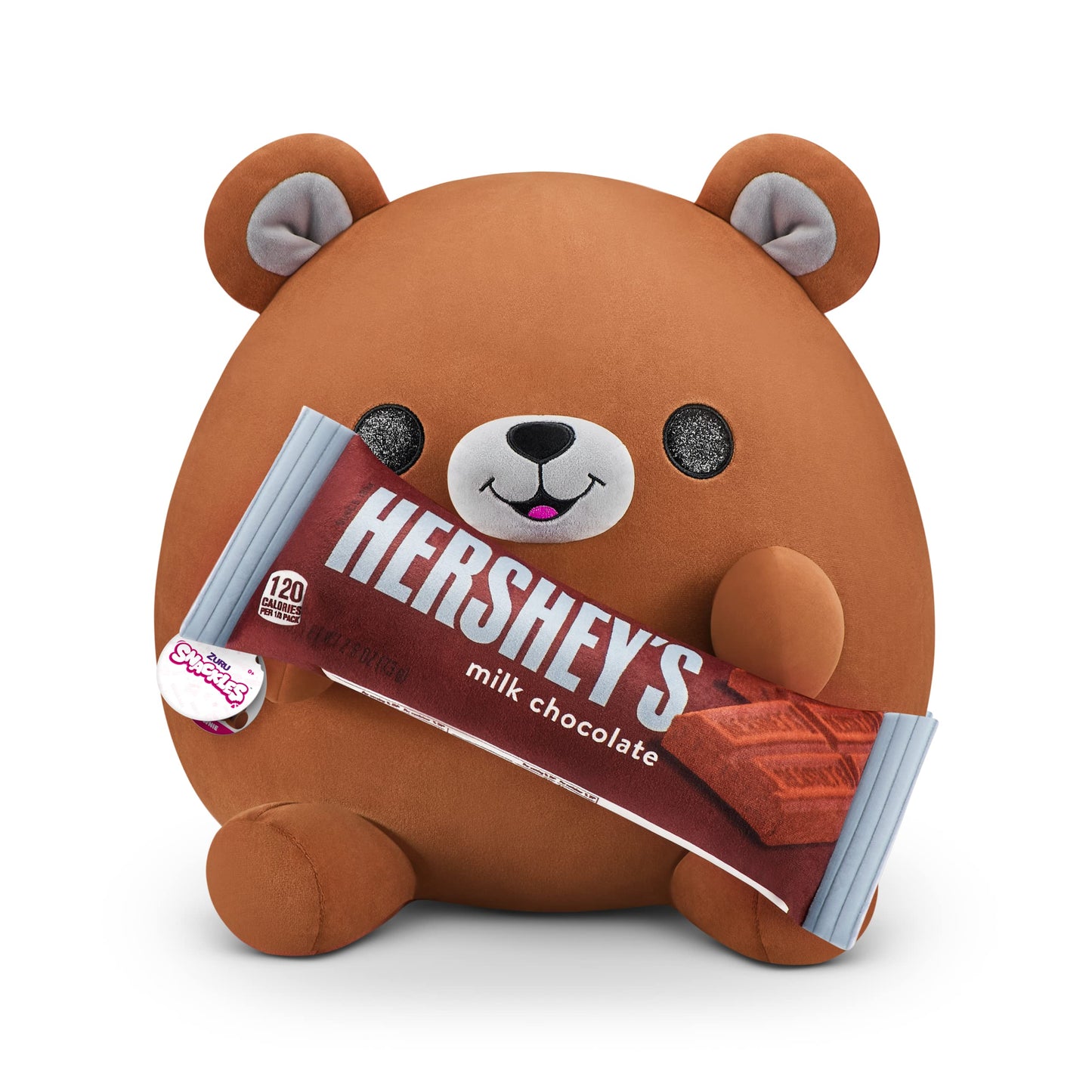 Snackles (Hersheys) Bear Super Sized 14 Inch Plush By Zuru, Ultra Soft Plush, Collectible Plush With Real Licensed Brands, Stuff