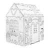 Easy Playhouse Gingerbread House - Kids Art & Craft For Indoor Fun, Color Favorite Holiday Sweets & Winter Friends- Decorate & P