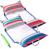 FindUWill Fabric Pool Hck Floats XL 2Pack Inflatable Water Hcks Floaties 4-in-1 (Saddle Lounge Chair Hck Drifter) Pool Float Lounger for mature-themeds