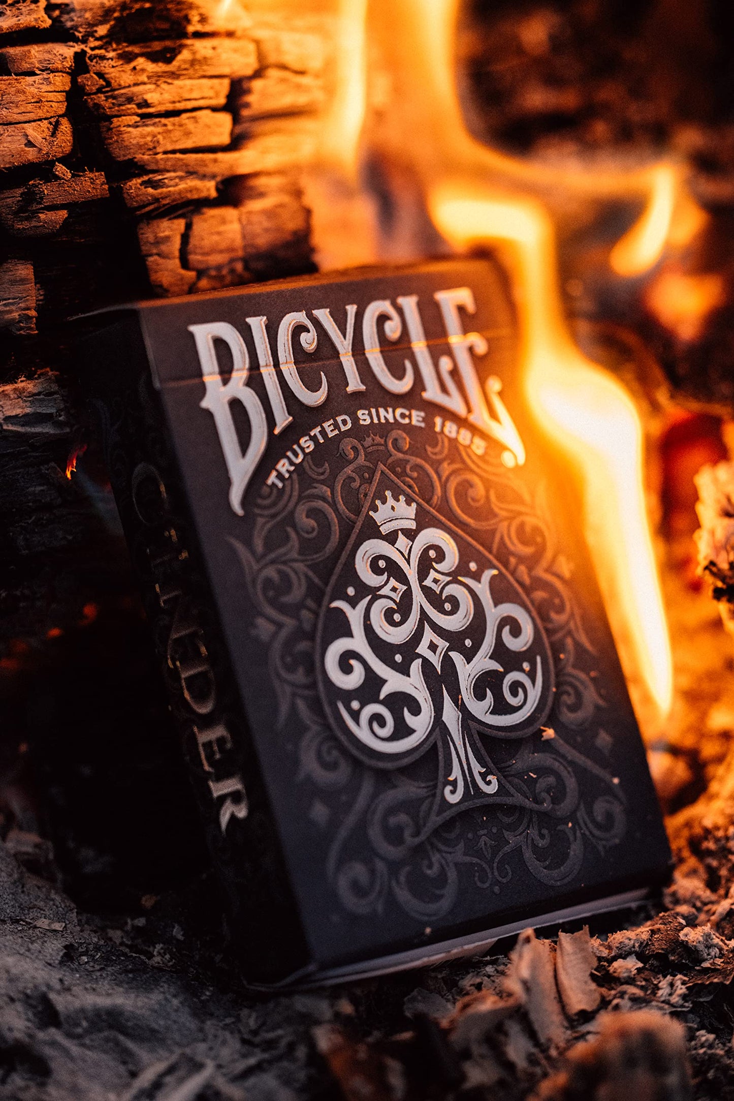 Bicycle Cinder Premium Playing Cards, Silver Smoke Foil, 1 Deck